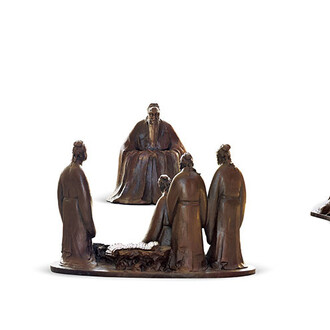 Confucius Gave Lectures, Li Yifu, Liu Song, Ren Yanming. 400cm×500cm×170cm.