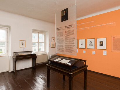 Beethoven Pasqualatihaus, exhibition view. Courtesy of Musa Museum