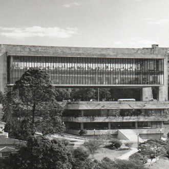 View of the project for the 9th of July avenue, MASP on Avenida Paulista (1957-1968), São Paulo, 1969. Courtesy of Power Station of Art