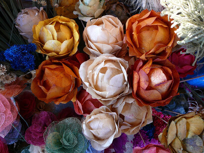 Ferias artesanales en Brasil. Flor de cerrado