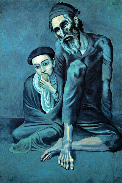«Viejo ciego con niño» (1903), Picasso
