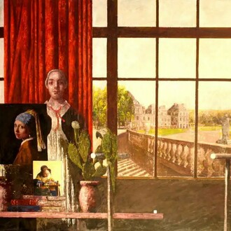Emilio Trad,
Le Printemps, Oil on canvas, 51" x 64". Courtesy of the artist and Agora Gallery
