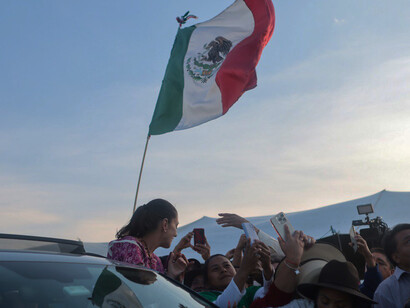Claudia Sheinbaum celebrates her historic election victory as Mexico's first female president, amidst cheers of hope and change