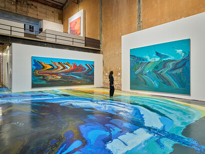 José Yaque, Muro de sonido, exhibition view. Courtesy of Galleria Continua