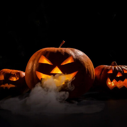 Conjunto de calabazas de Halloween