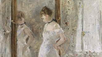 Berthe Morisot, La Psyché (The Psyché Mirror), 1876 (detalle)