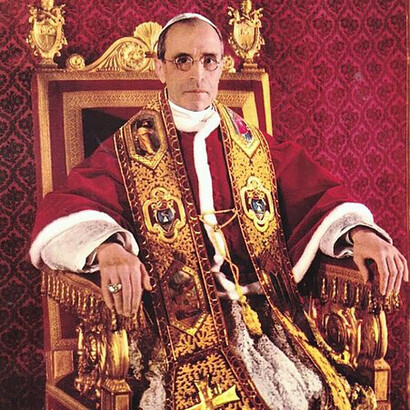 Pope Pius XII in throne