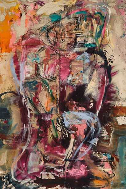 Daniel Crews-Chubb, Immortal XXVI (aubergine), 2024. Courtesy of Timothy Taylor Gallery