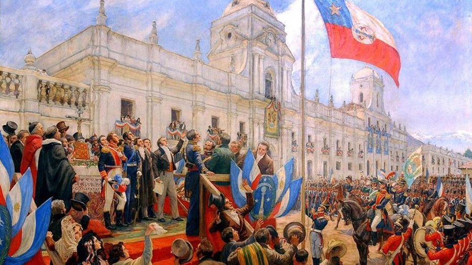 Proclamación y jura de la Independencia de Chile, por Pedro Subercaseaux (1945)
