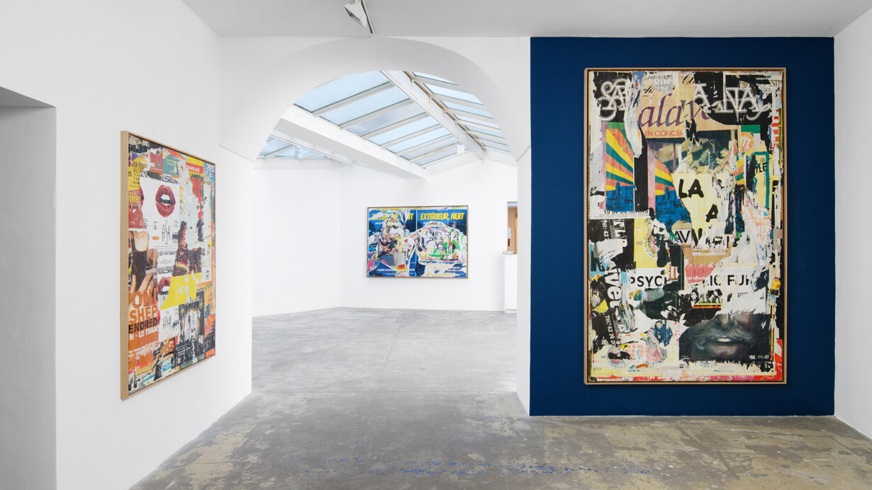 Various artists, Jacques Villeglé, Star, exhibition view. Courtesy of Georges-Philippe and Nathalie Vallois Gallery