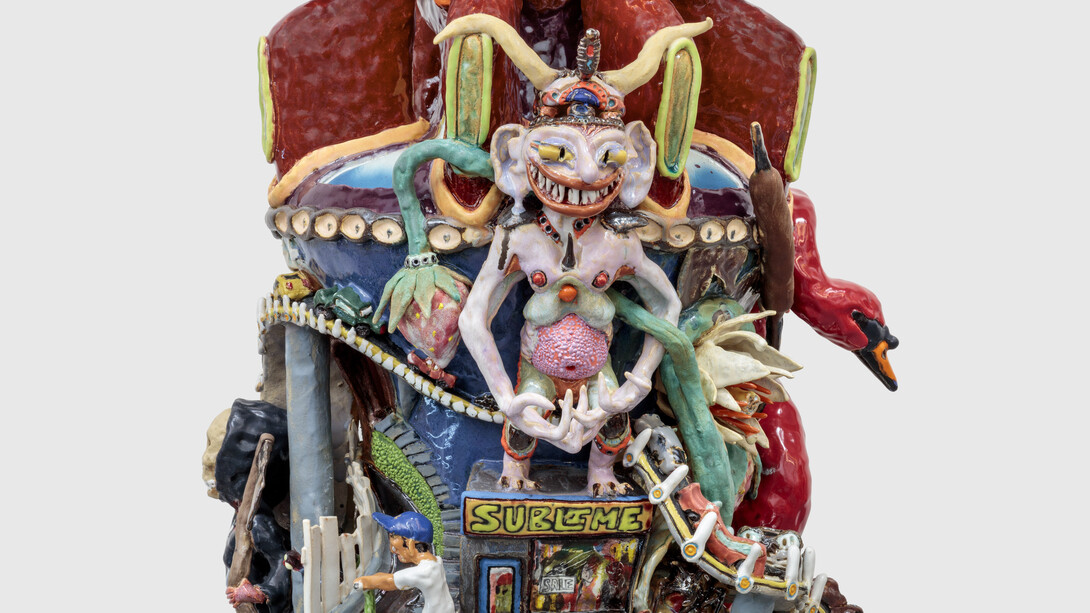 Sharif Farrag, Love complicated jug (detail), 2024. Courtesy of Jeffrey Deitch Gallery