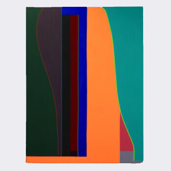 Brian Sanchez, Clinger, 2023. Vinyl emulsion on canvas, 72 x 54 inches. Courtesy of Winston Wächter Fine Art Seattle