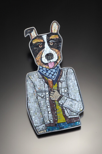 Cynthia Toops, A dog eat dog world, 2024. Courtesy of Mobilia Gallery