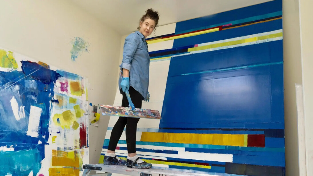 Maya Kabat in her studio