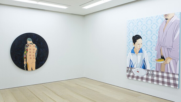 Chen Fei, Exhibition view. Courtesy of Perrotin