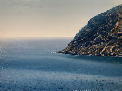 Benoît Trimborn, "Sifnos," Oil on canvas, 28¾ x 36¼ (73 x 92cm)