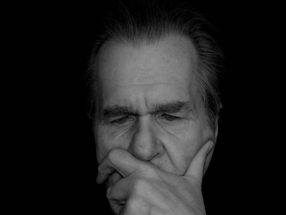 Old man contemplating his life
