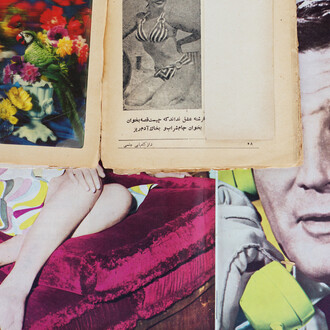 Hannah Darabi, How to marry a millionaire, "Mahvashs book of pleasure" (detail), 2024. Courtesy of Photo Elysée © Hannah Darabi