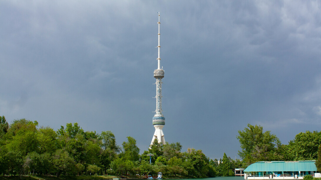 The majestic Tashkent Tower in Tashkent, Uzbekistan