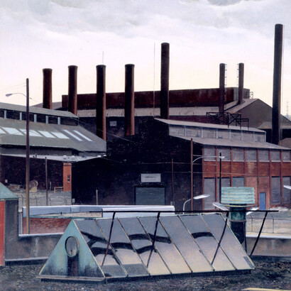 John Moore, Near Lincoln Highway, Coatesville, 1988-1992. Courtesy of Locks Gallery