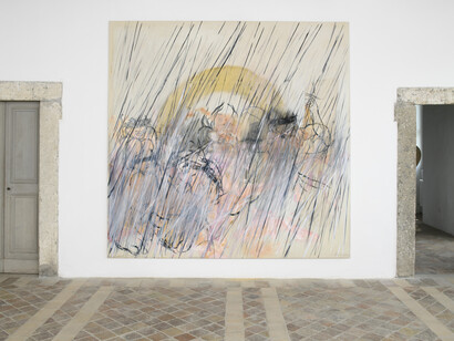 Rita Ackermann, Manna rain, exhibition view. Courtesy of Amanita