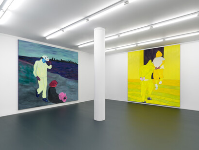 Florian Krewer, Strike the dust, exhibition view. Courtesy of Michael Werner Gallery