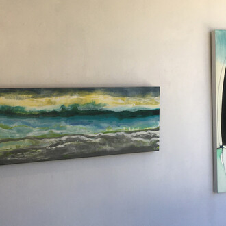 Various artists, Female abstractionists 2, exhibition view. Courtesy of Elisa Contemporary Art Gallery