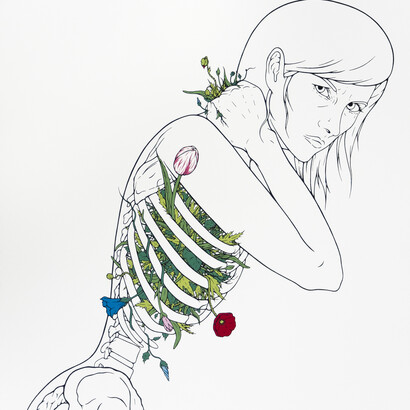 Tonja Torgerson, Bursting, 2019, Serigraph.