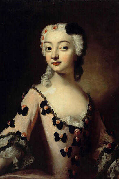 Portrait of a Lady , presumably Margravine Elisabeth Fredericka Sophie of Brandenburg-Bayreuth (1732-1780)