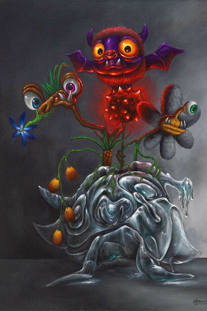 Mr. Kreme, Flapper bonsai, 2024. Courtesy of Thinkspace Projects Gallery