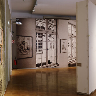 Günter Brus, Staying within the framework of the impossible, exhibition view. Courtesy of Neue Galerie Graz