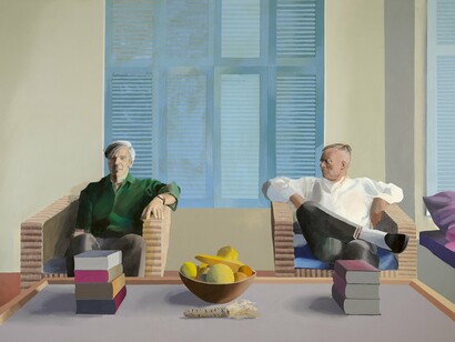 David Hockney, Christopher Isherwood and Don Bachardy, 1968. Courtesy of Fondation Louis Vuitton