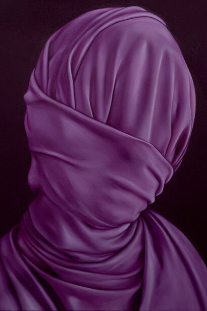 Alayna Coverly, Clarity (detail), 2023. Oil on canvas, 24 x 20 in (60.96 x 50.8 cm). Courtesy of VillageOneArt