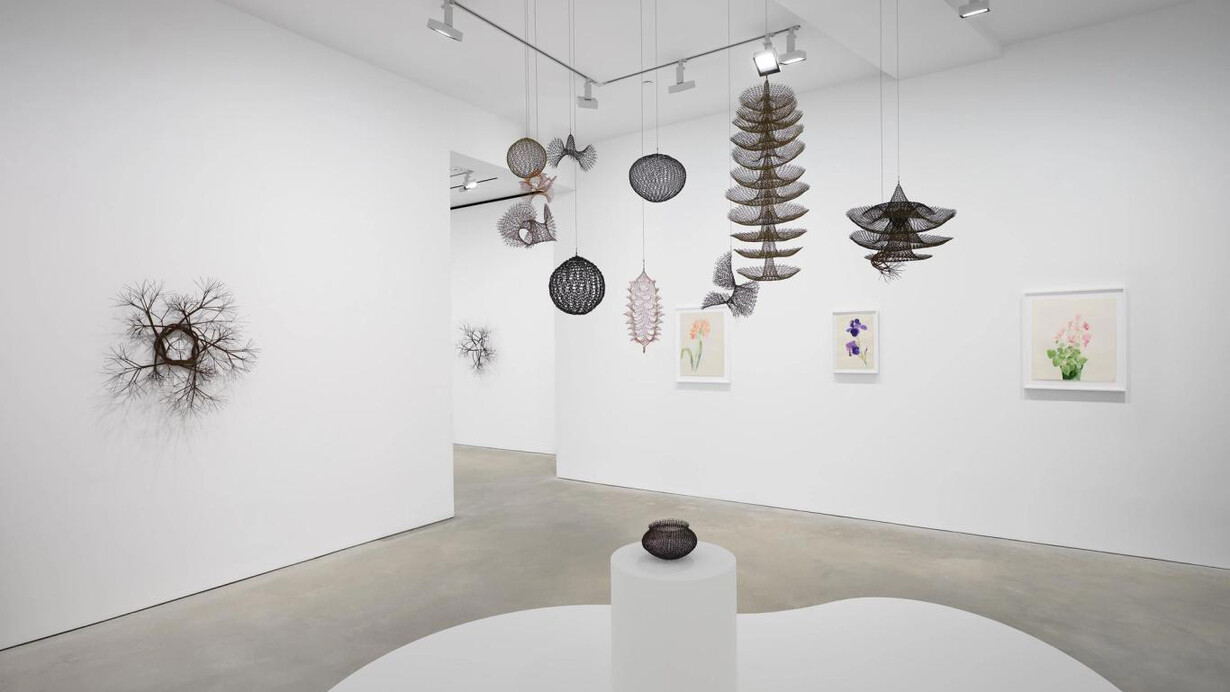 Ruth Asawa, Doing is living, exhibition view. Courtesy of David Zwirner