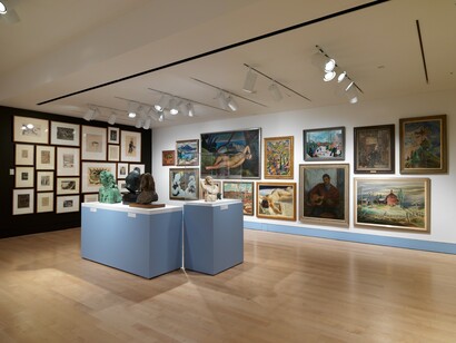 Various artists, Directors collect 110 years, exhibition view. Courtesy of The Art Gallery of Hamilton