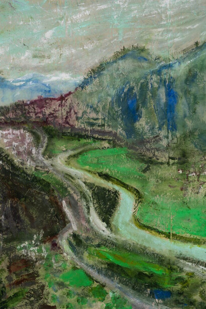 Darius Yektai, First view of Switzerland, 2024. Courtesy of Grenning Gallery