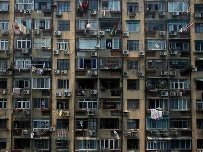 Old dark buildings
