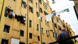Ghetto Nuovo, le premier ghetto juif historique situé dans le quartier de Cannaregio à Venise, en Italie