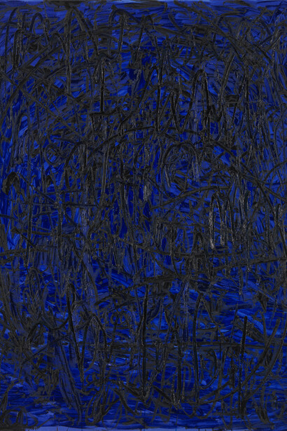 Jana Schroder, Spontacts O2, 2012, Olio su tela, 135 x 105 cm