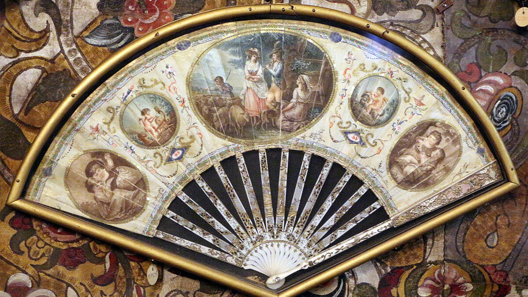 Ventaglio antico, Collezione del Museo Stibbert, Firenze, Italia