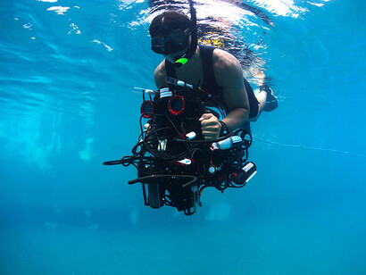 An automatic underwater vehicle in use as part of scientific research