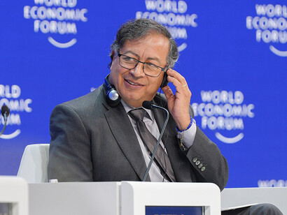 Gustavo Petro, President of Colombia, addressed the World Economic Forum in Davos, Switzerland, on January 17, 2024