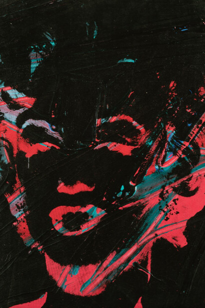 Andy Warhol, Marilyn reversal, 1979. Courtesy of Opera Gallery