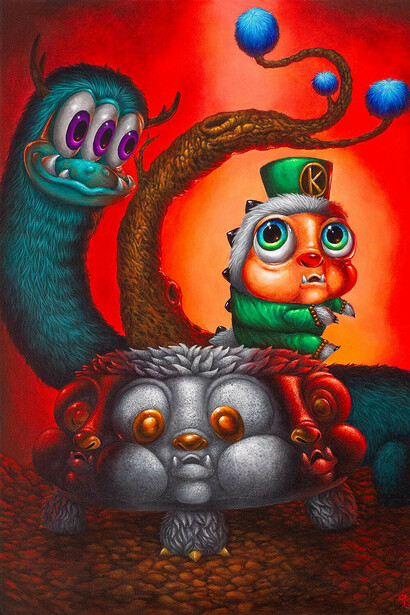 Mr. Kreme, Kip bonsai, 2024. Courtesy of Thinkspace Projects Gallery