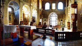 Roma, Basilica dei Santi Cosma e Damiano, L’interno della Basilica, ph. Luca Cavallari