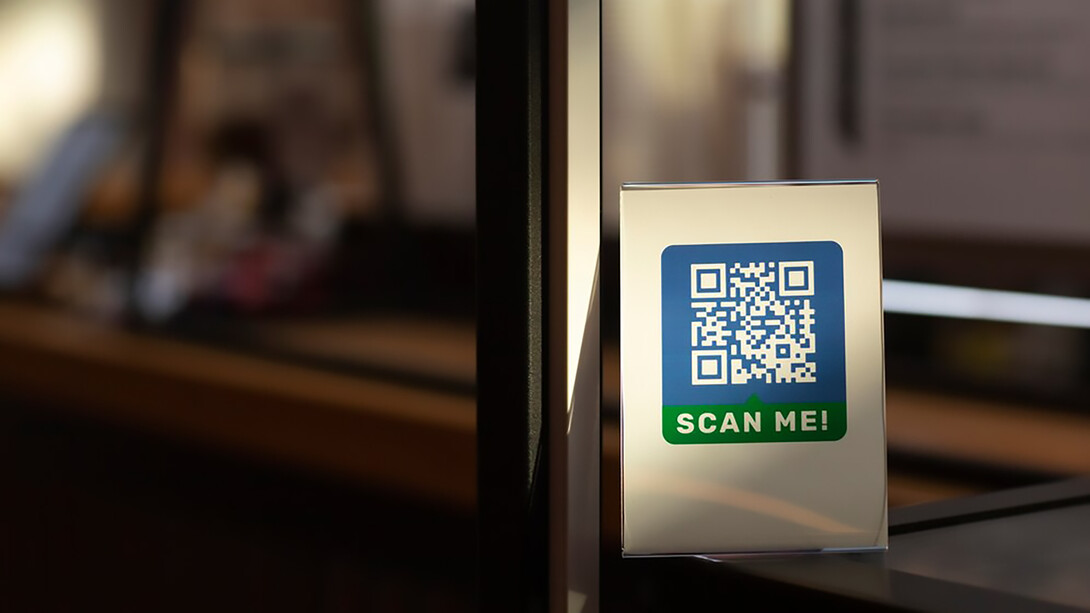 Scan the barcode, at the supermarket