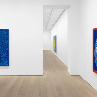 Terry Winters, Along the river, exhibition view. Courtesy of Modern Art