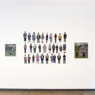 Craigie Harper, In last place, exhibition view. Courtesy of Court Tree Collective