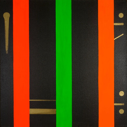 Osvaldo Mariscotti, Untitled black 23, 2016. Courtesy of Upsilon Gallery