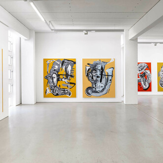 Jana Schröder, Synthetic existence: the gaze of the circuited collective, exhibition view. Courtesy of G2 Kunsthalle